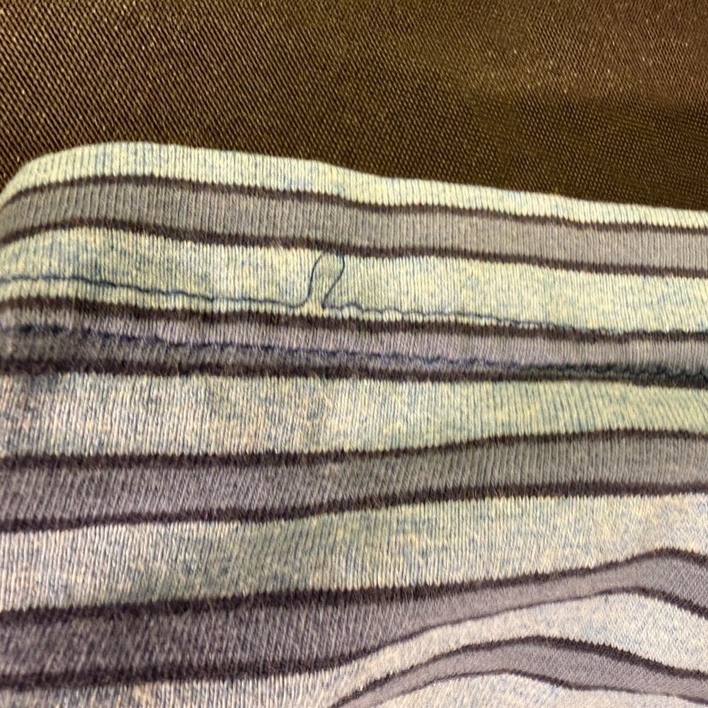XL Blue Striped Women’s Canyon River Blues T-Shirt - Picture 6 of 9